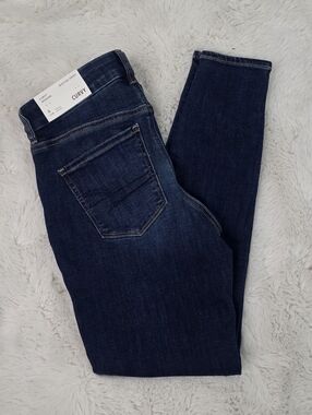 American Eagle Outfitters Women’s Dark Blue Next Level Stretch Jeans - Navy